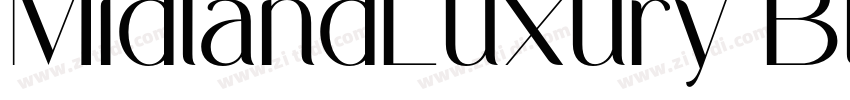 MidlandLuxury Black字体转换
